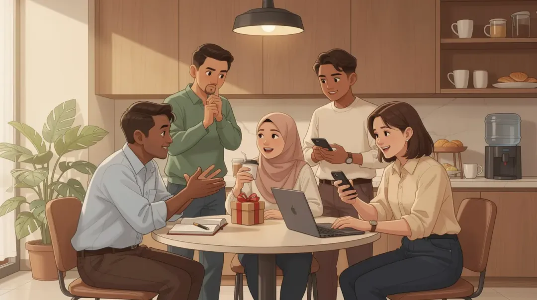 Ilustrasi pembagian prioritas hubungan pertemanan