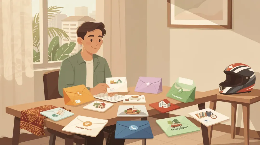 Ilustrasi menghitung batas aman transfer rutin