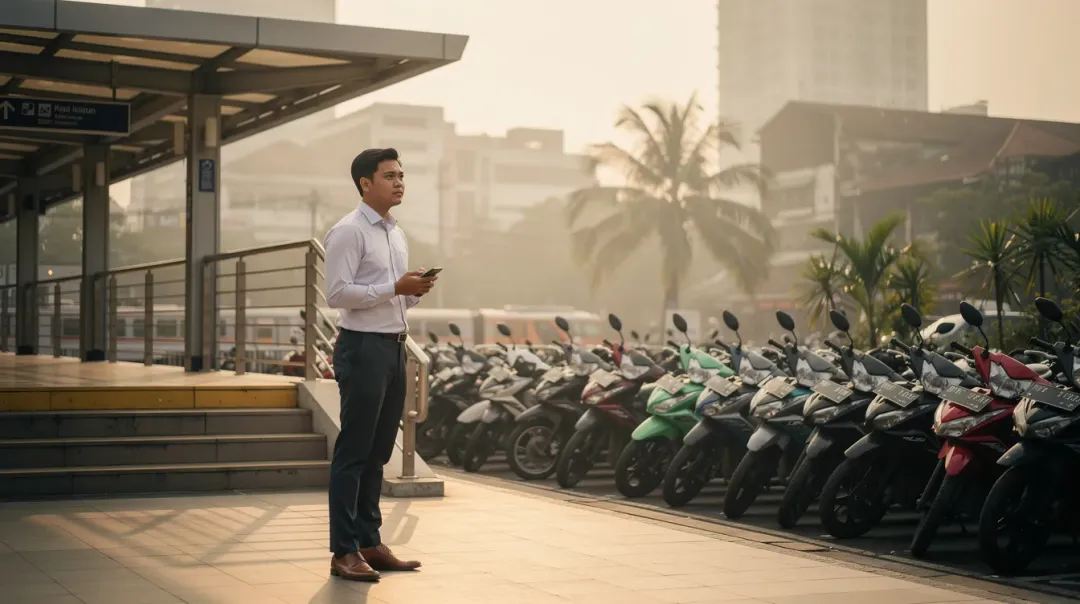 Perbandingan kendaraan pribadi dan transportasi umum