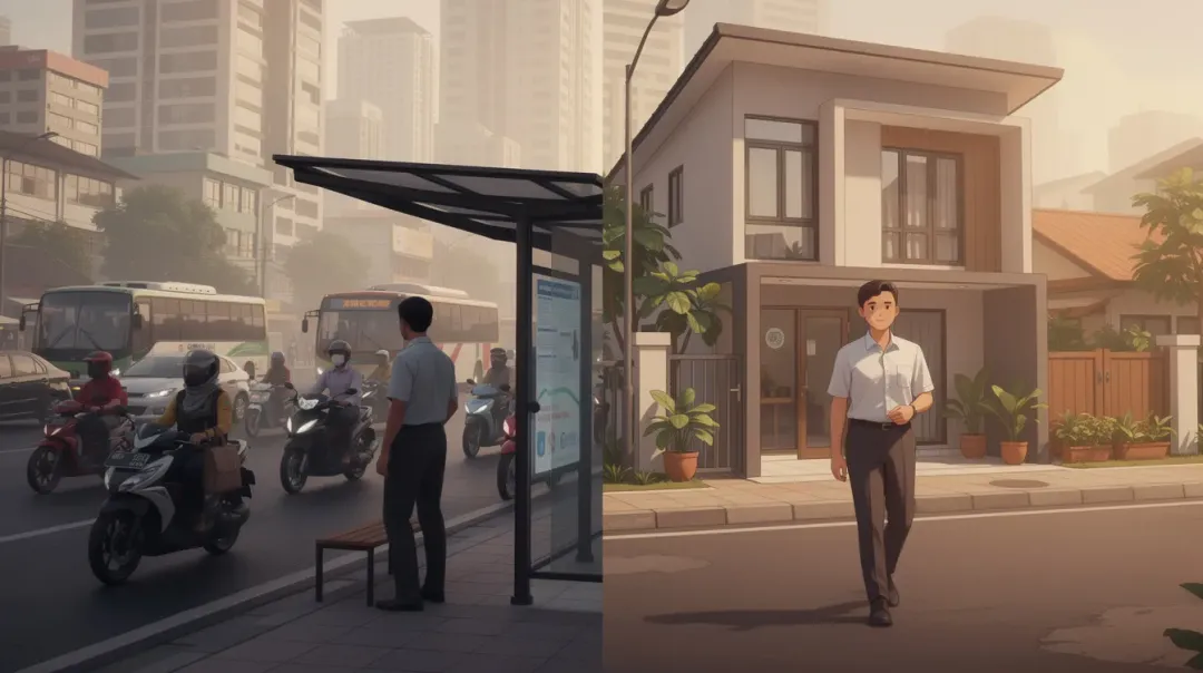 Tangkapan layar mutasi rekening menunjukkan transaksi pesan-antar makanan berulang